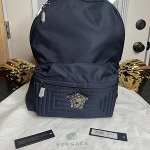 *NEW W/ TAGS* Versace Medusa Backpack Navy